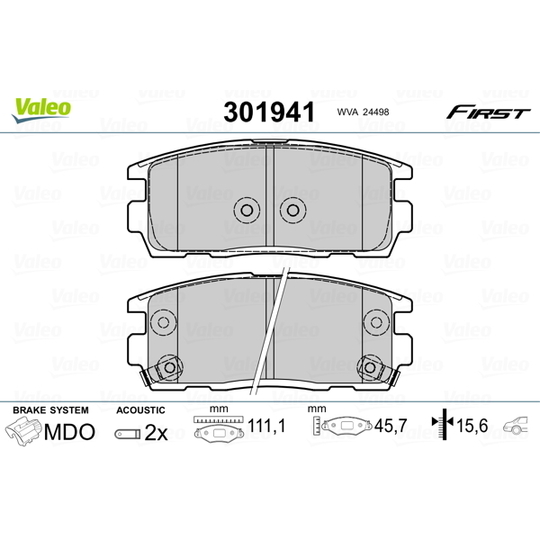 301941 - Brake Pad Set, disc brake 