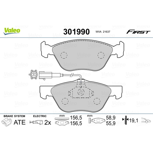 301990 - Brake Pad Set, disc brake 