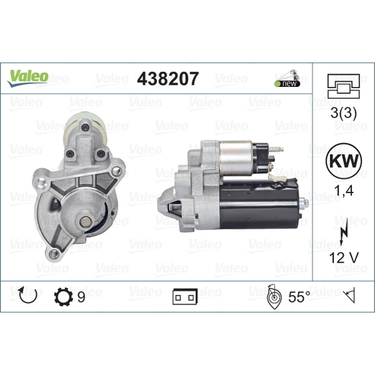 438207 - Käynnistinmoottori 