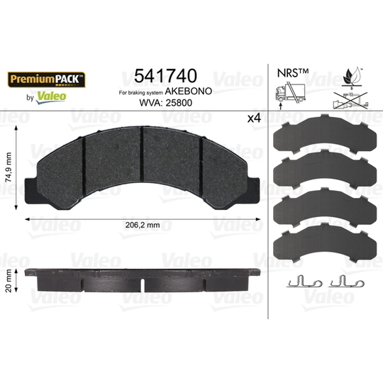 541740 - Brake Pad Set, disc brake 