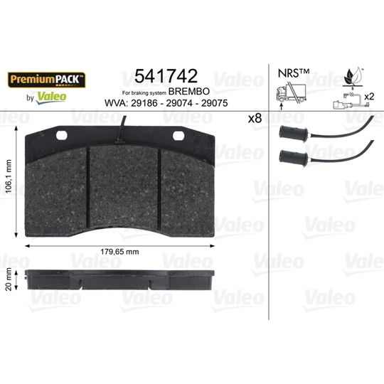 541742 - Brake Pad Set, disc brake 