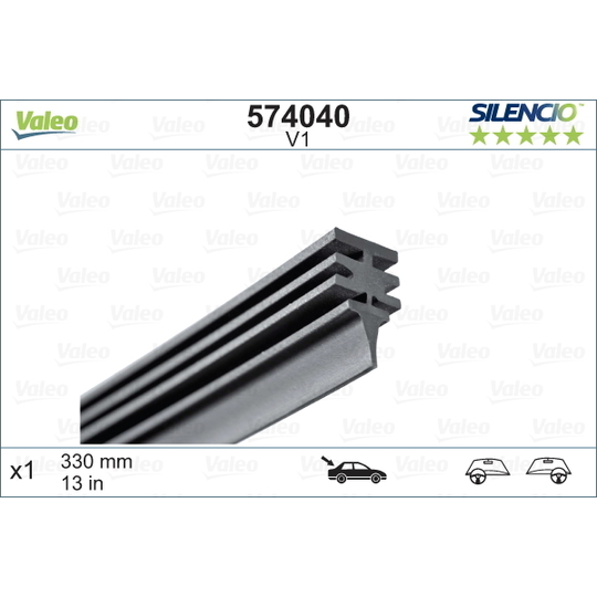 574040 - Wiper Blade Rubber 