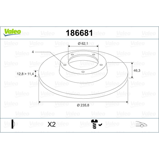 186681 - Brake Disc 