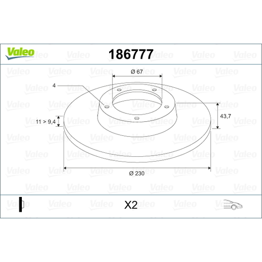 186777 - Brake Disc 