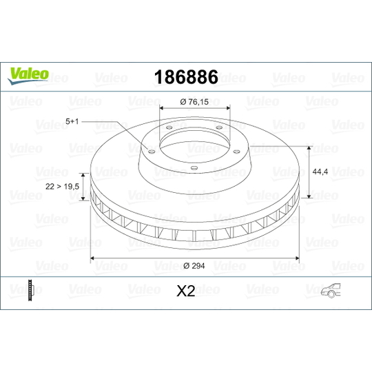 186886 - Brake Disc 