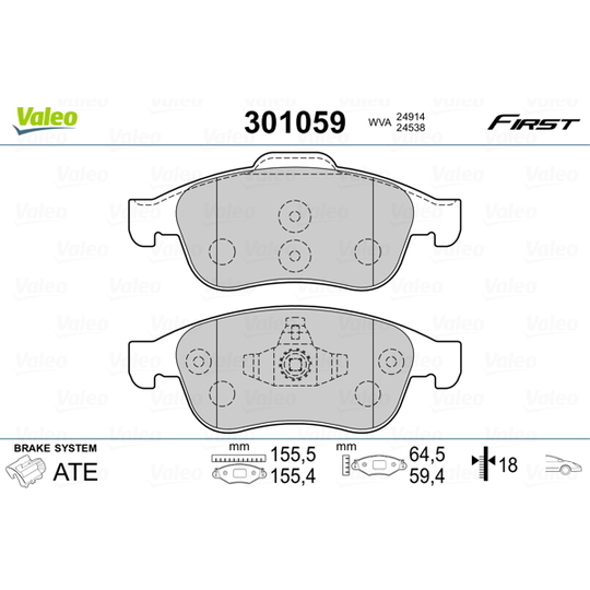 301059 - Brake Pad Set, disc brake 