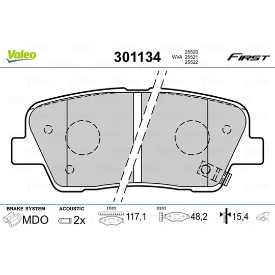 301134 - Brake Pad Set, disc brake 