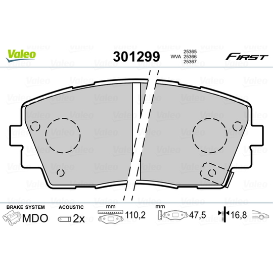 301299 - Brake Pad Set, disc brake 