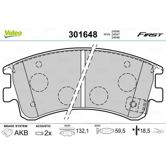 301648 - Brake Pad Set, disc brake 