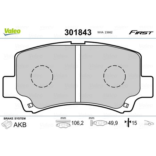 301843 - Brake Pad Set, disc brake 