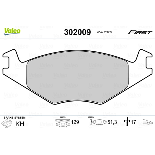 302009 - Brake Pad Set, disc brake 