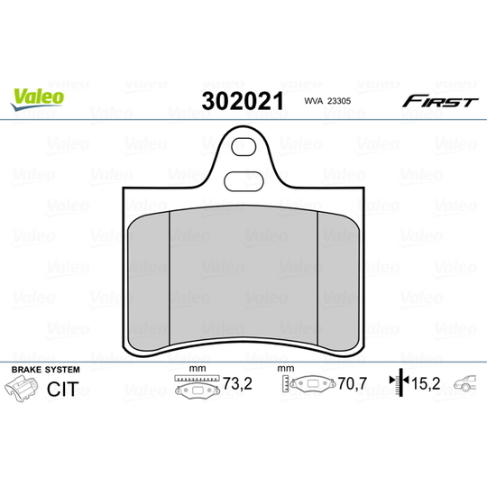 302021 - Brake Pad Set, disc brake 