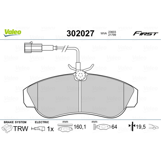 302027 - Brake Pad Set, disc brake 