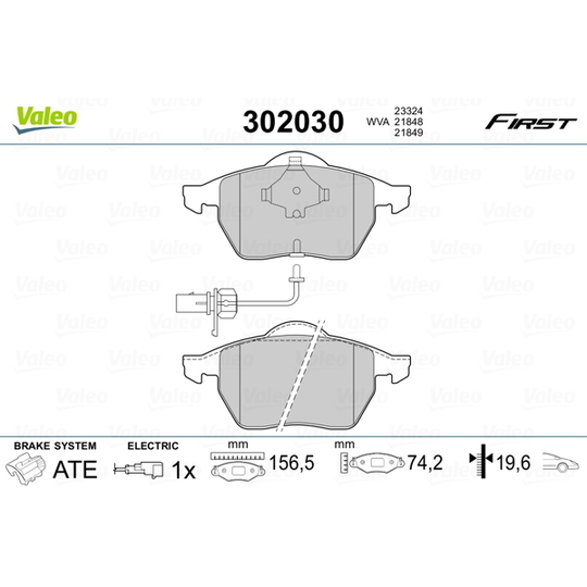302030 - Brake Pad Set, disc brake 