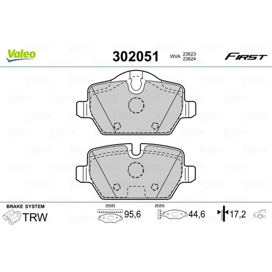 302051 - Brake Pad Set, disc brake 