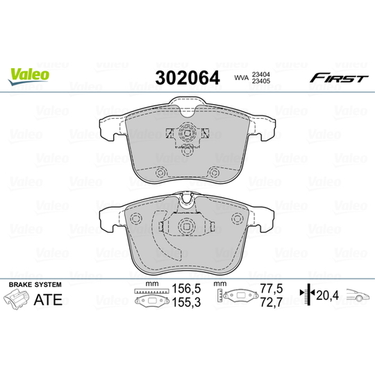 302064 - Brake Pad Set, disc brake 