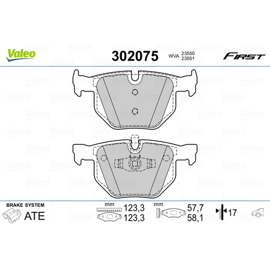 302075 - Brake Pad Set, disc brake 