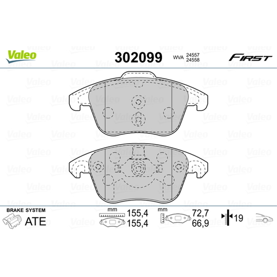 302099 - Brake Pad Set, disc brake 