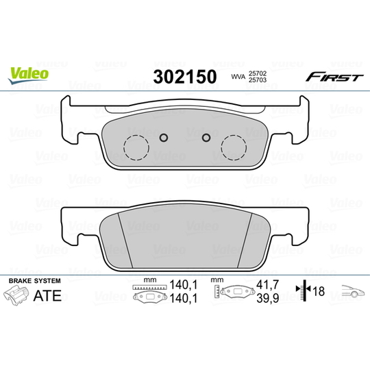 302150 - Brake Pad Set, disc brake 