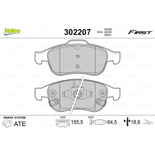 302207 - Brake Pad Set, disc brake 