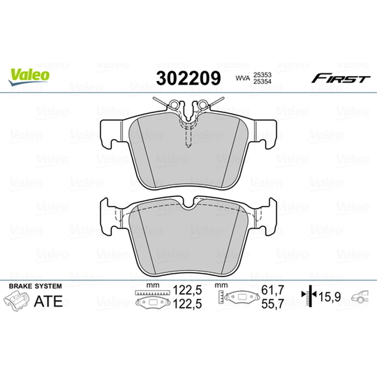 302209 - Brake Pad Set, disc brake 