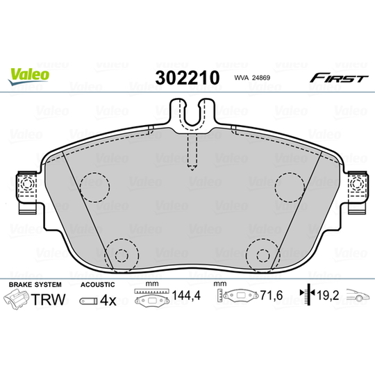 302210 - Brake Pad Set, disc brake 
