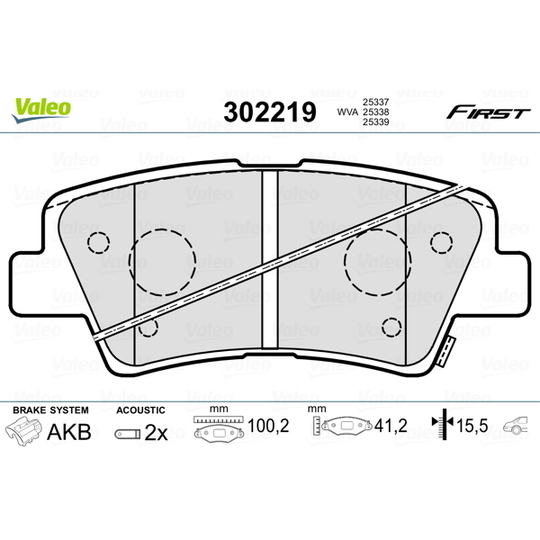 302219 - Brake Pad Set, disc brake 