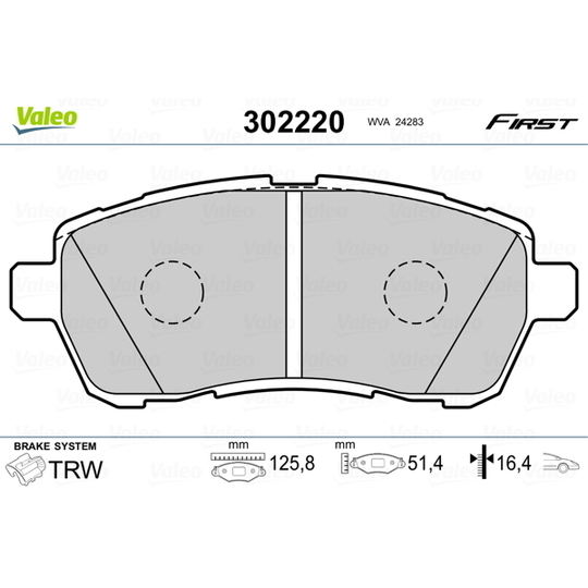 302220 - Brake Pad Set, disc brake 