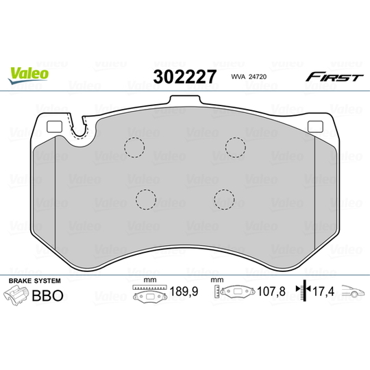 302227 - Brake Pad Set, disc brake 