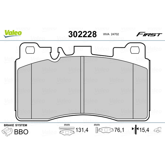 302228 - Brake Pad Set, disc brake 