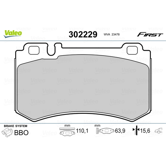 302229 - Brake Pad Set, disc brake 