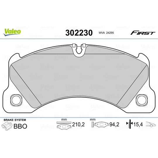 302230 - Brake Pad Set, disc brake 