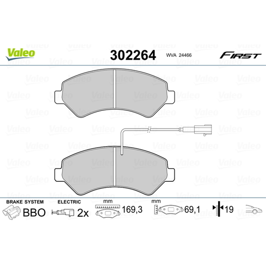 302264 - Brake Pad Set, disc brake 