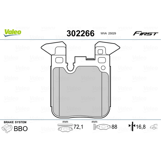 302266 - Brake Pad Set, disc brake 