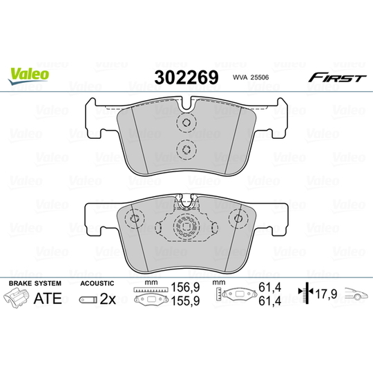 302269 - Brake Pad Set, disc brake 