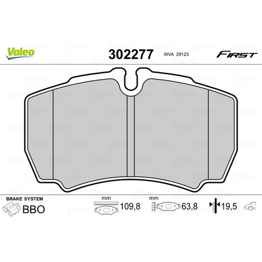 302277 - Brake Pad Set, disc brake 