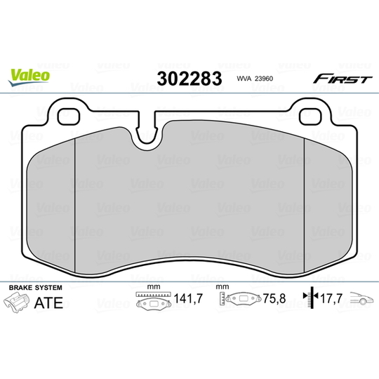 302283 - Brake Pad Set, disc brake 