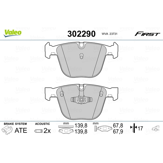 302290 - Brake Pad Set, disc brake 