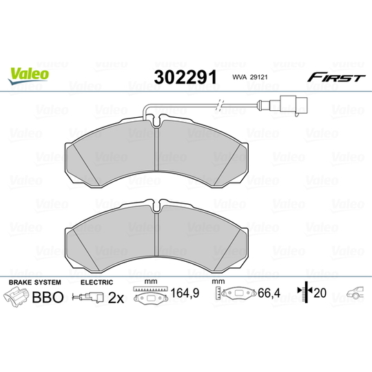 302291 - Brake Pad Set, disc brake 
