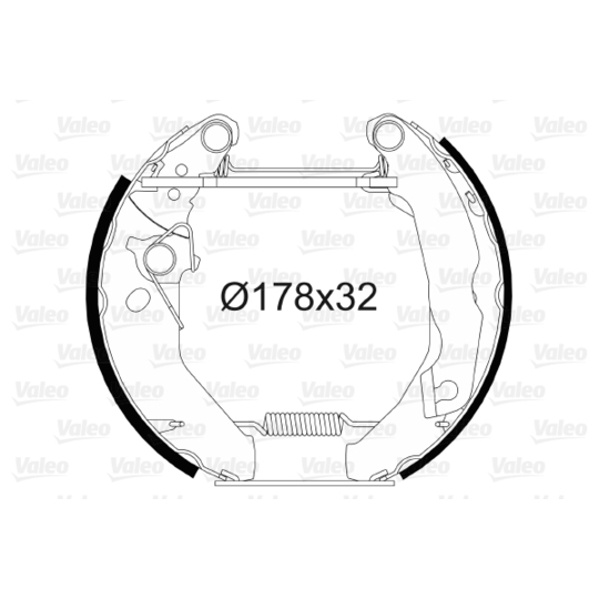 554742 - Brake Shoe Set 