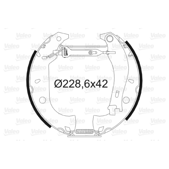 554801 - Brake Shoe Set 