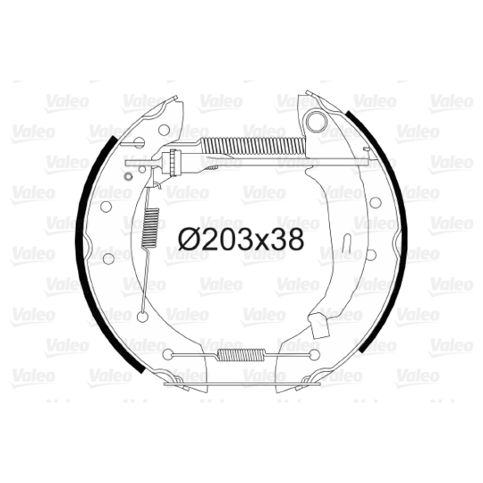 554842 - Brake Shoe Set 