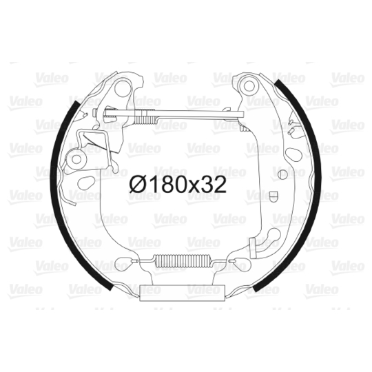 554843 - Brake Shoe Set 