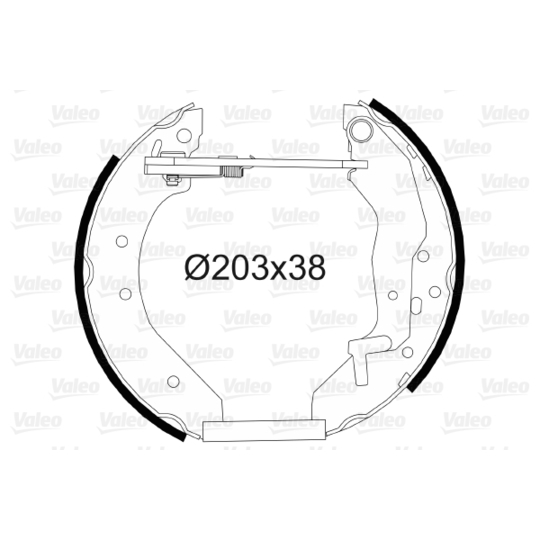 554866 - Brake Shoe Set 