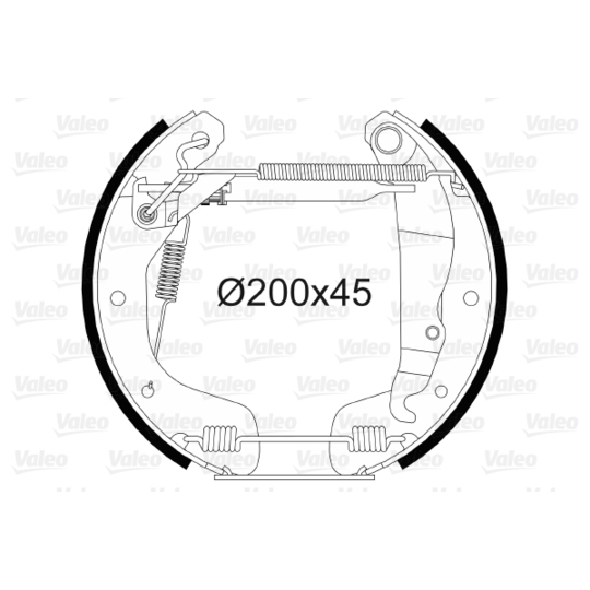 554869 - Brake Shoe Set 