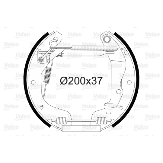 554874 - Brake Shoe Set 