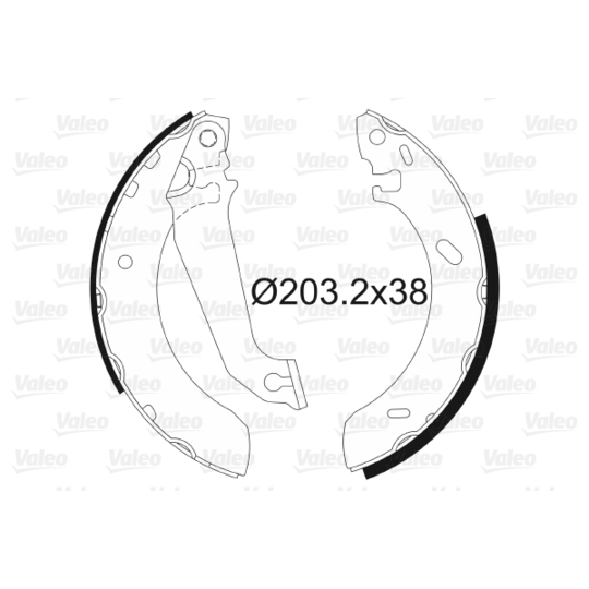 562086 - Brake Shoe Set 