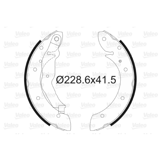 562551 - Brake Shoe Set 