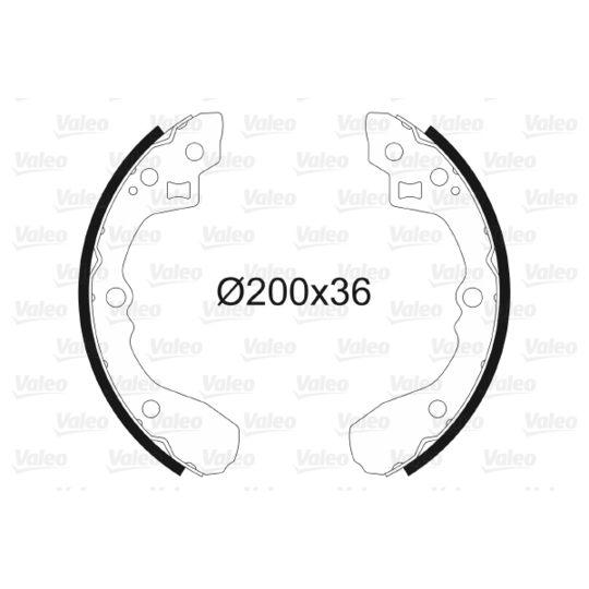 562754 - Brake Shoe Set 