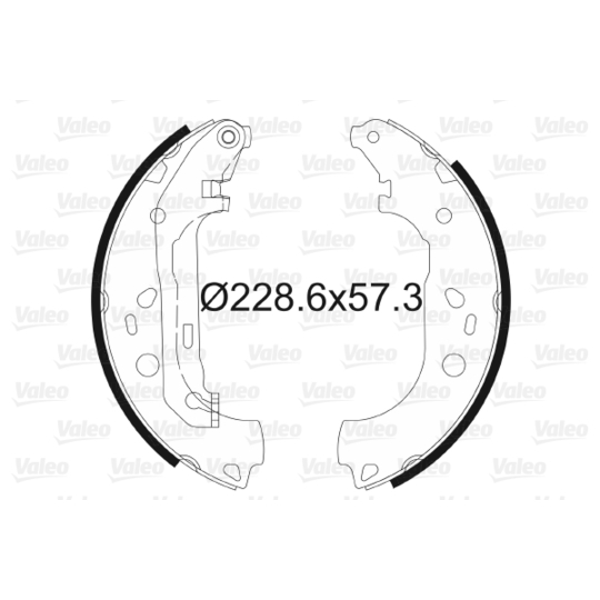 564011 - Brake Shoe Set 